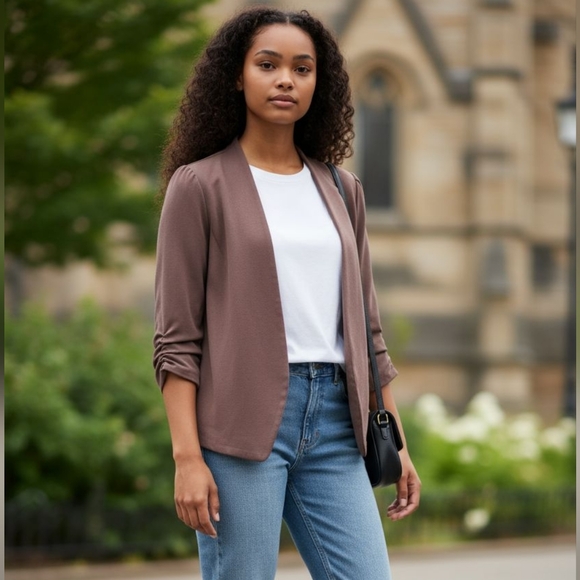 Aritzia Jackets & Blazers - 🎉 3/$60 Aritzia Babaton Graphite Grey Power Waist Blazer size 00